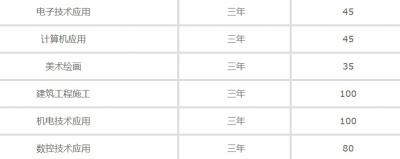 江苏丰县中等专业学校2020年招生计划